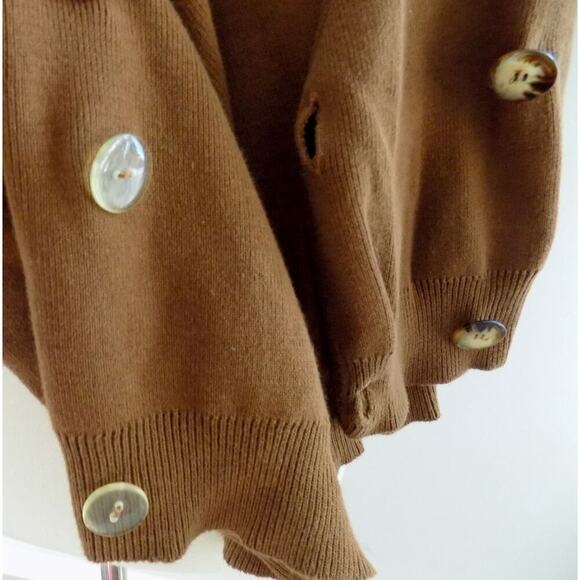 90s vintage cotton sweater minimalist fall winter wear to work casual nyc soho - Picture 4 of 5